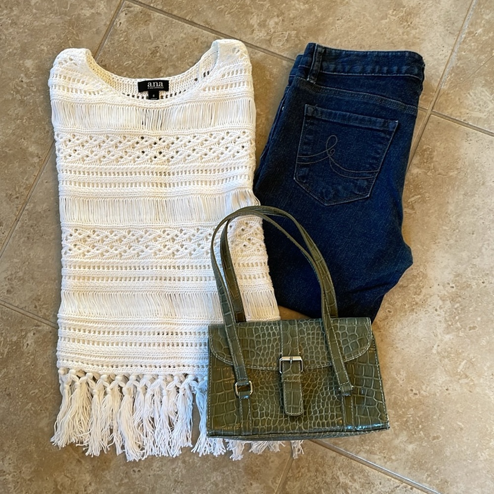 Ana Crocheted Fringe Top